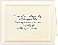 Thermography Sympathy Notes by Embossed Graphics (Almond)