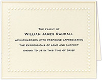 Thermography Sympathy Notes by Embossed Graphics (Hawthorn)