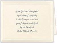 Thermography Sympathy Notes by Embossed Graphics (Tradition)