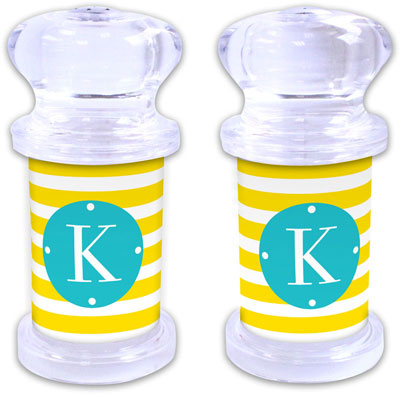 Dabney Lee Personalized Salt and Pepper Shakers - Cabana Dabney Lee Personalized Salt and Pepper Shakers - Cabana