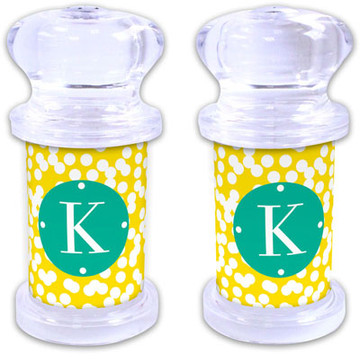 Dabney Lee Personalized Salt and Pepper Shakers - Hole Punch