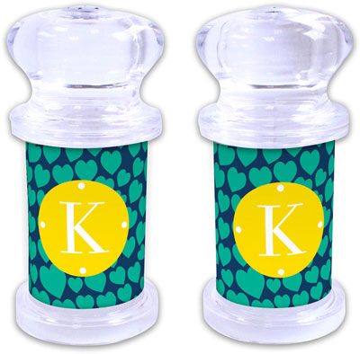 Dabney Lee Personalized Salt and Pepper Shakers - Love Struck Dabney Lee Personalized Salt and Pepper Shakers - Love Struck