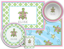 3 or 4 Piece Tabletop Sets by Kelly Hughes Designs (Sea Turtle)