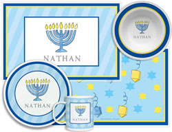 3 or 4 Piece Tabletop Sets by Kelly Hughes Designs (Hanukkah)