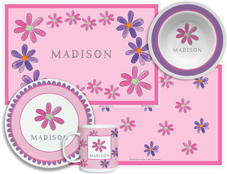 3 or 4 Piece Tabletop Sets by Kelly Hughes Designs (Flower Power)