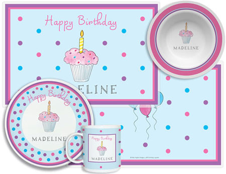 3 or 4 Piece Tabletop Sets by Kelly Hughes Designs (Birthday Cupcake)