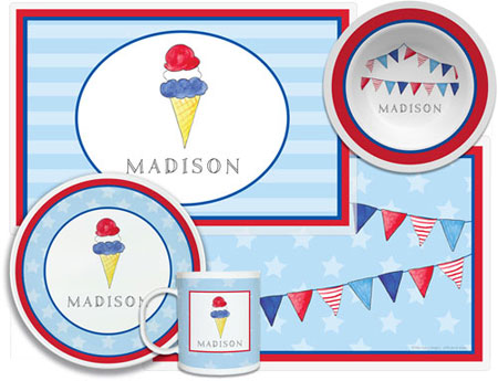 Tabletop Sets by Kelly Hughes Designs (Red White And Blue)