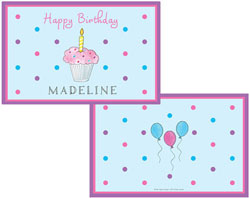 Placemats by Kelly Hughes Designs (Birthday Cupcake)