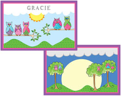 Placemats by Kelly Hughes Designs (What A Hoot)