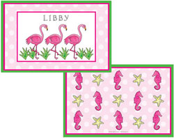 Placemats by Kelly Hughes Designs (Flamingo Fun)