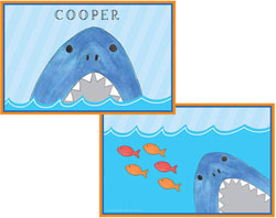 Placemats by Kelly Hughes Designs (Sharks And Minnows)