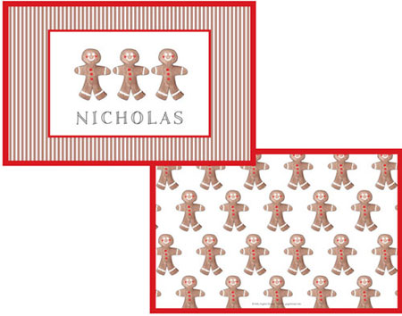 Placemats by Kelly Hughes Designs (Gingerbread) Placemats by Kelly Hughes Designs (Gingerbread)
