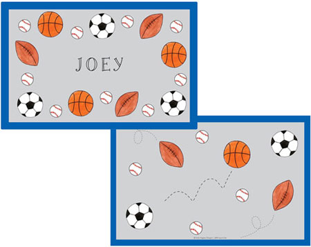 Placemats by Kelly Hughes Designs (Sports Fan)