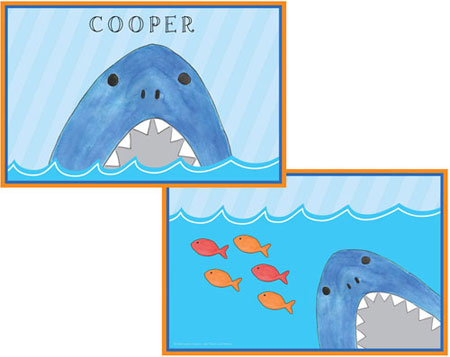 Placemats by Kelly Hughes Designs (Sharks And Minnows) Placemats by Kelly Hughes Designs (Sharks And Minnows)