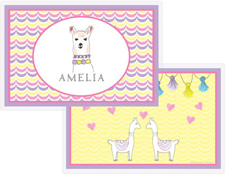 Placemats by Kelly Hughes Designs (Llama Love)