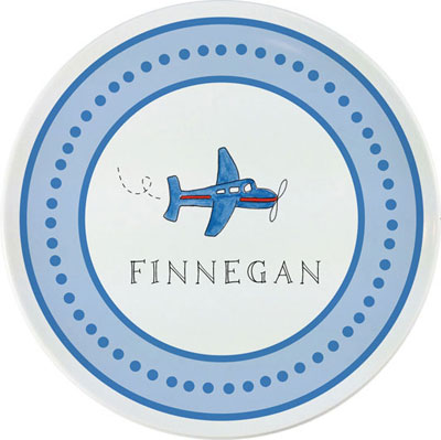 Plates by Kelly Hughes Designs (Airplanes)