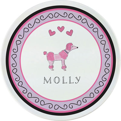 Plates by Kelly Hughes Designs (Poodles In Paris)