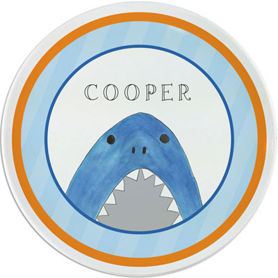 Plates by Kelly Hughes Designs (Sharks And Minnows) Plates by Kelly Hughes Designs (Sharks And Minnows)