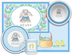3 or 4 Piece Tabletop Sets by Kelly Hughes Designs (Bunny Blue)