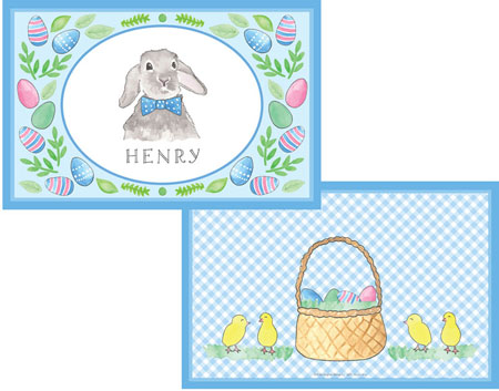 Placemats by Kelly Hughes Designs (Bunny Blue) Placemats by Kelly Hughes Designs (Bunny Blue)