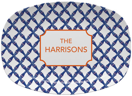 Platters by Kelly Hughes Designs (Blue Trellis) Platters by Kelly Hughes Designs (Blue Trellis)