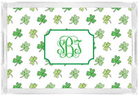 Small Lucite Trays by Kelly Hughes Designs (Shamrocks)