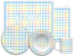 Tabletop Sets by Kelly Hughes Designs (Blue Gingham)