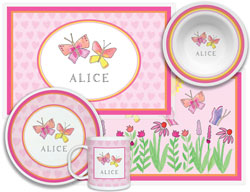 3 or 4 Piece Tabletop Sets by Kelly Hughes Designs (Butterfly Kisses)