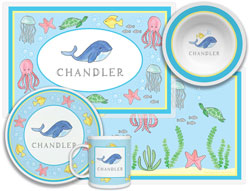 3 or 4 Piece Tabletop Sets by Kelly Hughes Designs (Ocean Life)