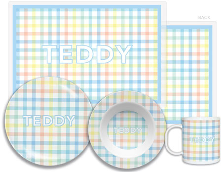 Tabletop Sets by Kelly Hughes Designs (Blue Gingham)