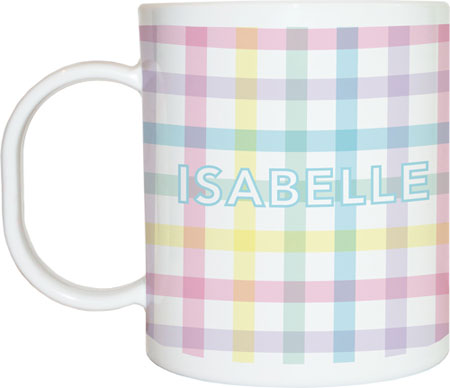 Mugs by Kelly Hughes Designs (Pink Gingham) Mugs by Kelly Hughes Designs (Pink Gingham)