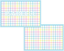 Placemats by Kelly Hughes Designs (Pink Gingham)