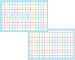 Placemats by Kelly Hughes Designs (Pink Gingham)