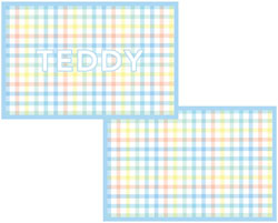 Placemats by Kelly Hughes Designs (Blue Gingham)