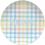 Plates by Kelly Hughes Designs (Blue Gingham)