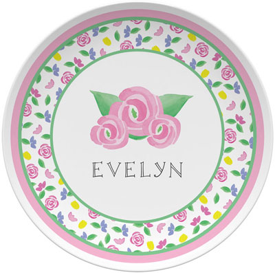 Plates by Kelly Hughes Designs (Pink Blooms) Plates by Kelly Hughes Designs (Pink Blooms)