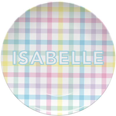 Plates by Kelly Hughes Designs (Pink Gingham) Plates by Kelly Hughes Designs (Pink Gingham)