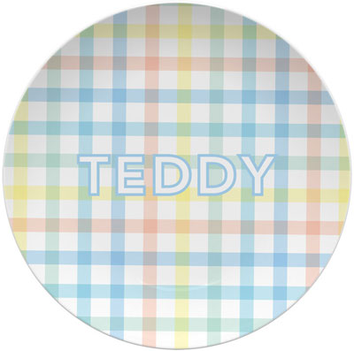Plates by Kelly Hughes Designs (Blue Gingham)