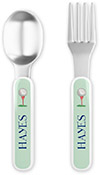 Fork and Spoon Utensil Sets by Kelly Hughes Designs (Tee Time)