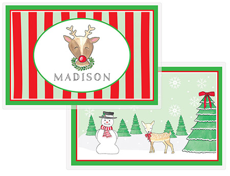 Placemats by Kelly Hughes Designs (Reindeer Fun)