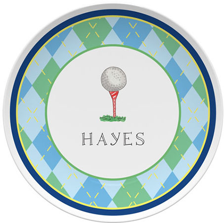 Plates by Kelly Hughes Designs (Tee Time) Plates by Kelly Hughes Designs (Tee Time)