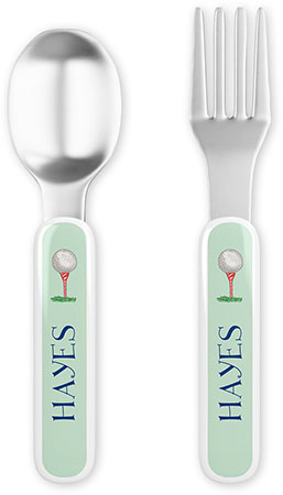 Fork and Spoon Utensil Sets by Kelly Hughes Designs (Tee Time) Fork and Spoon Utensil Sets by Kelly Hughes Designs (Tee Time)
