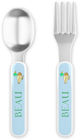 Fork and Spoon Utensil Sets by Kelly Hughes Designs (Lucky Duck) Fork and Spoon Utensil Sets by Kelly Hughes Designs (Lucky Duck)