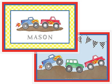 Placemats by Kelly Hughes Designs (Monster Trucks)