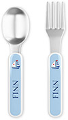 Fork and Spoon Utensil Sets by Kelly Hughes Designs (Set Sail)