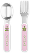 Fork and Spoon Utensil Sets by Kelly Hughes Designs (Sea Turtle)