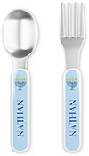 Fork and Spoon Utensil Sets by Kelly Hughes Designs (Hanukkah)