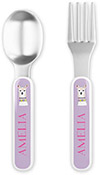 Fork and Spoon Utensil Sets by Kelly Hughes Designs (Llama)
