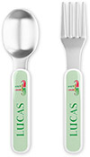 Fork and Spoon Utensil Sets by Kelly Hughes Designs (Christmas Elf)