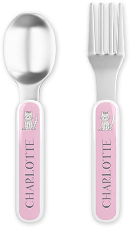 Fork and Spoon Utensil Sets by Kelly Hughes Designs (Purrfect) Fork and Spoon Utensil Sets by Kelly Hughes Designs (Purrfect)